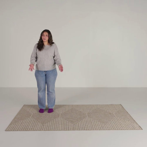 The Twillery Co.® Mendota Geometric Khaki Indoor/Outdoor Area Rug